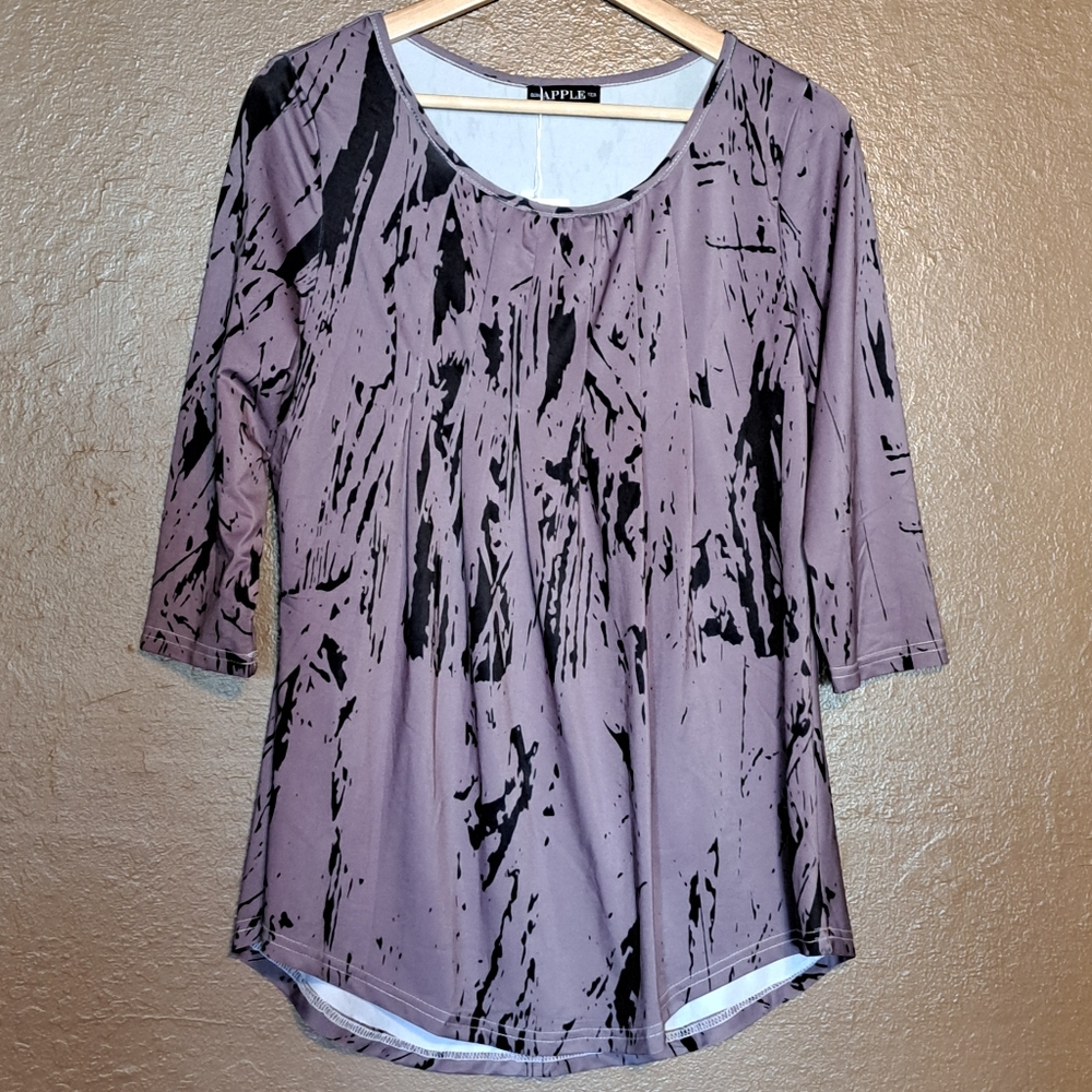 3/4 Sleeve Relaxed Blouse Size Medium